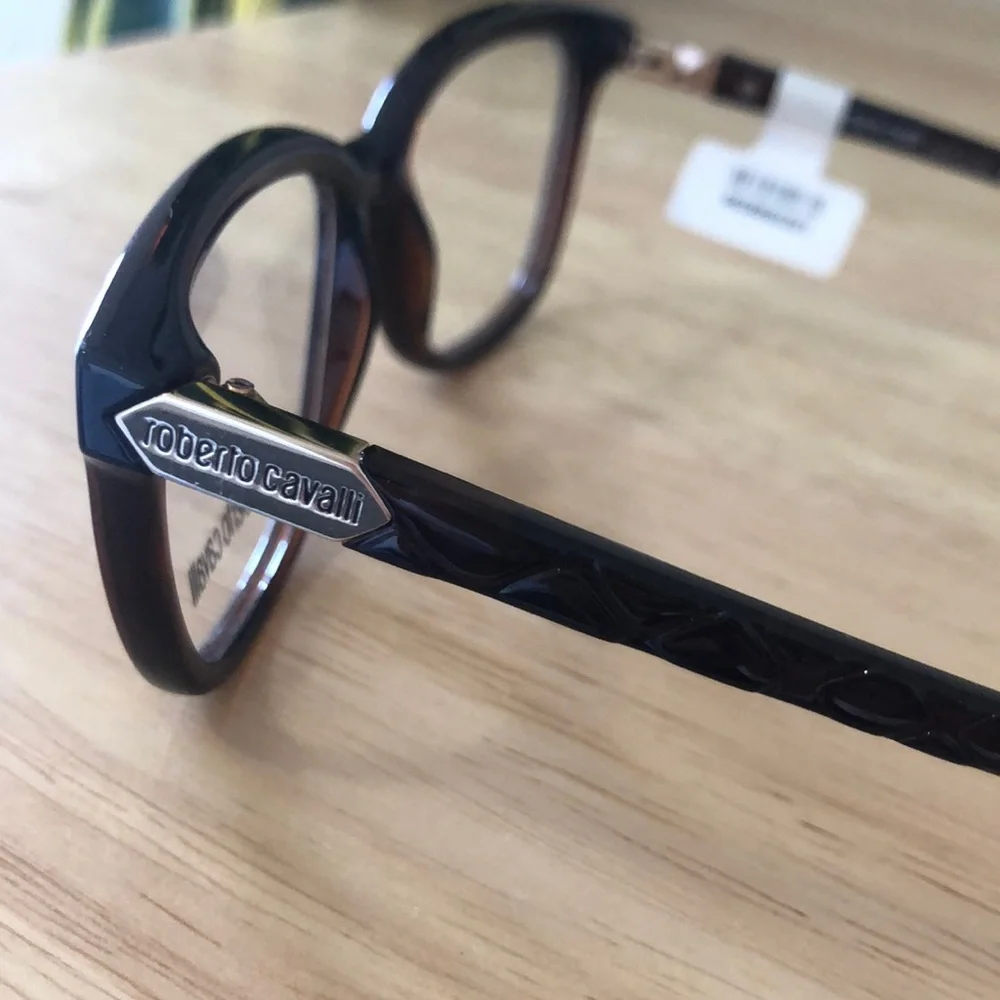 Roberto Cavalli dark brown eyeglasses frames